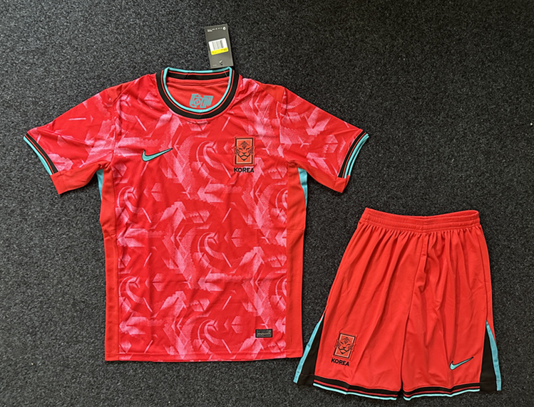2024-2025 Korea Home Red Soccer Uniform-GB