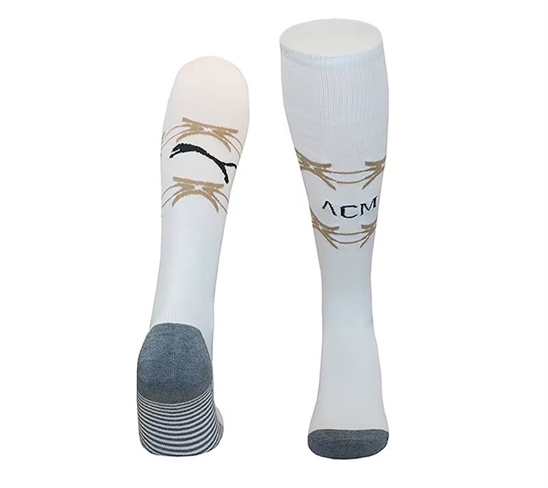 2024-2025 AC Milan 4th Away White Soccer Socks