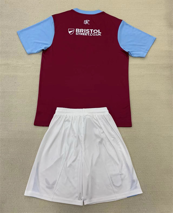 2024-2025 Burnley Home Maroon Soccer Uniform-AY