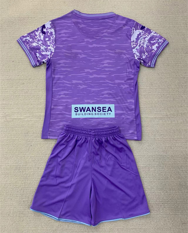 2024-2025 Swansea City 2nd Away Purple Soccer Uniform-AY