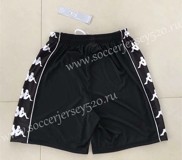 Retro Version 1999-2000 Juventus Home Black Thailand Soccer Shorts-SL