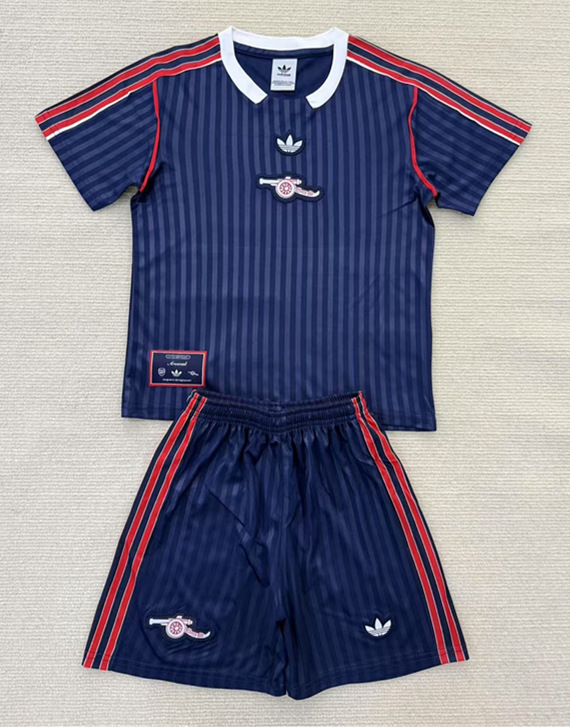2025-26 Retro version Arsenal Blue Soccer Uniform-AY