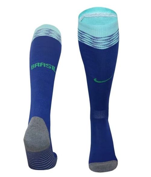 2024-2025 Brazil Away Blue Thailand Soccer Socks