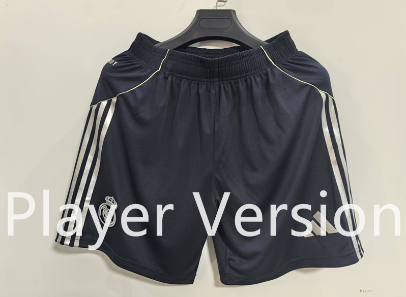 Player Version 2025-26 Real Madrid Away Royal Blue Thailand Soccer Shorts-SJ