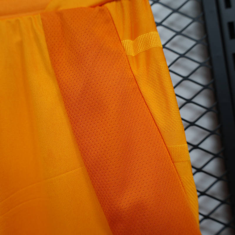Player Version 2024-2025 Real Madrid Away Yellow Thailand Soccer Shorts-888
