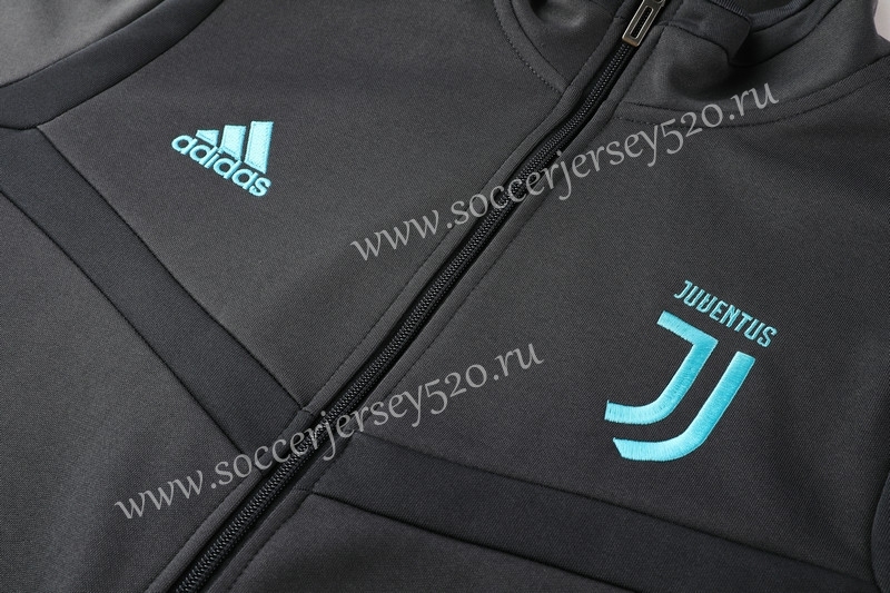 2019-2020 Juventus Dark Gray Thailand Training Soccer Jacket Uniform-LH