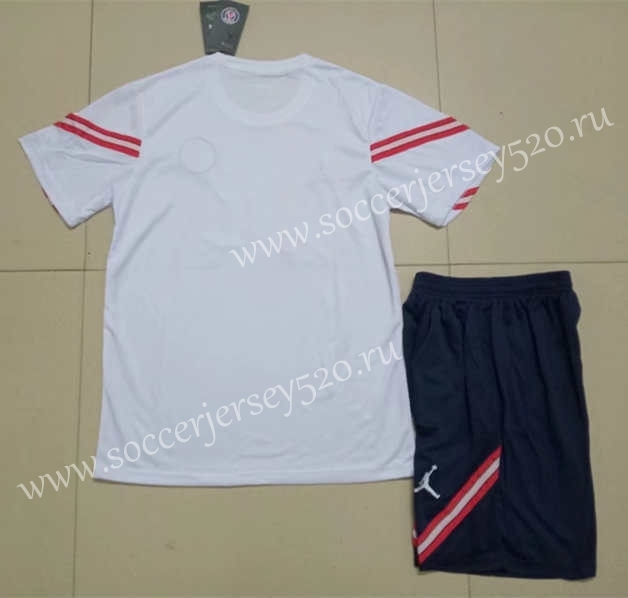 2021-2022 Paris SG White Soccer Training Uniform-718