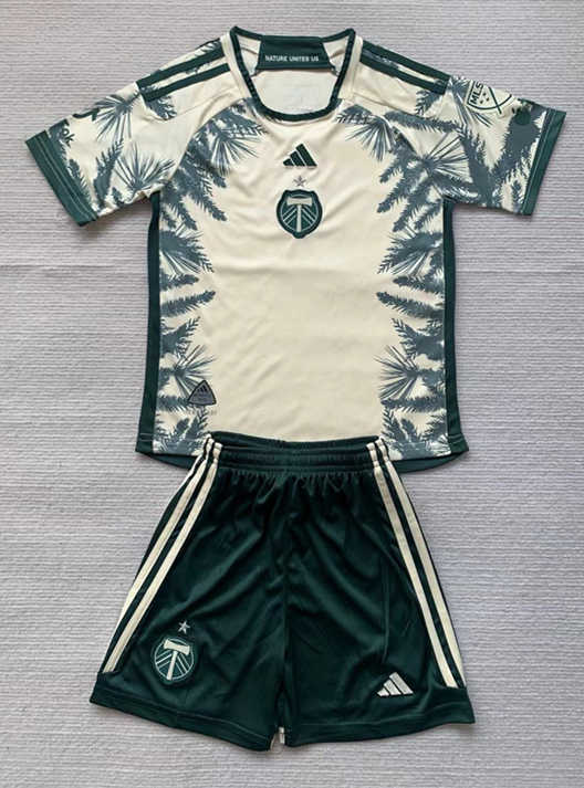 2024-2025 Portland Timbers Away Light Yellow Soccer Uniform-AY