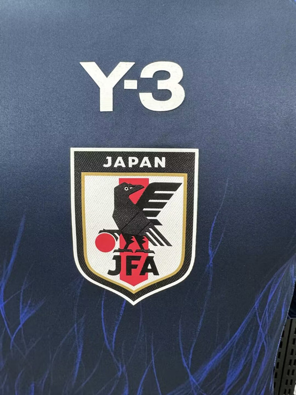 Player Version 2024-2025 Y3 Japan Home Blue LS Thailand Soccer Jersey AAA-4285