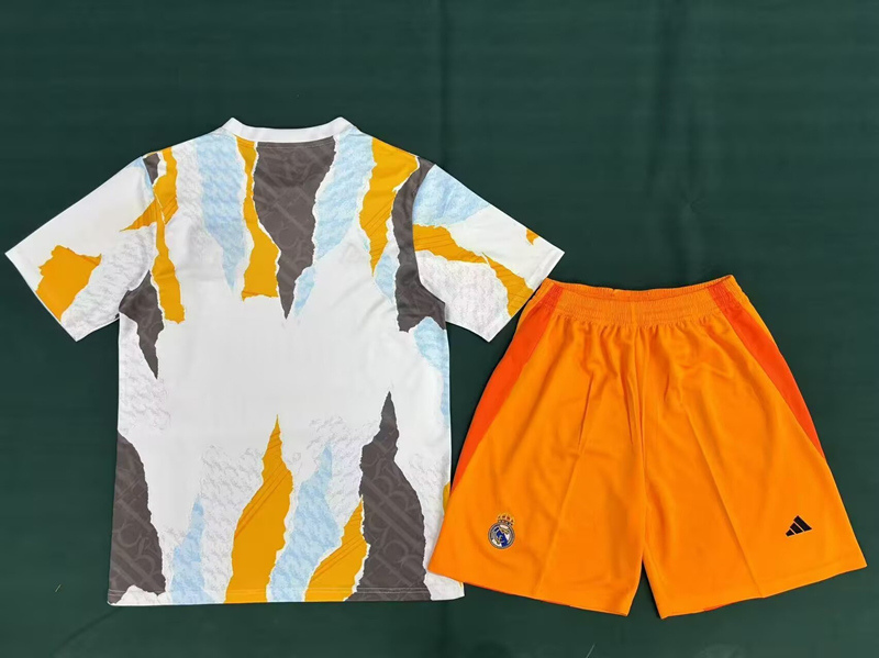 2025-2026 Real Madrid White Training Soccer Uniform-6748