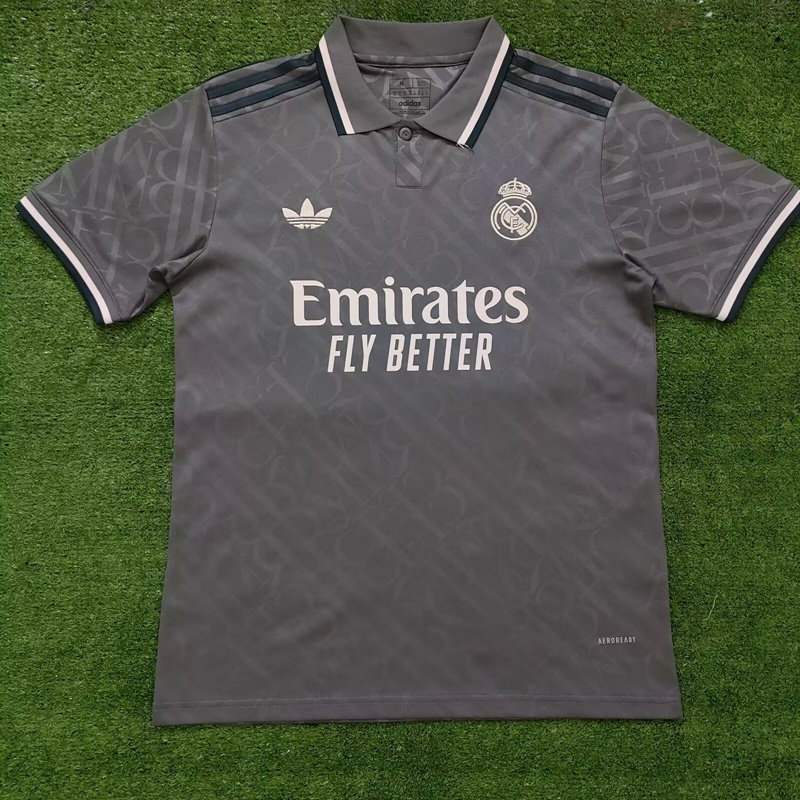 2024-2025 Real Madrid 2nd Away Gray Thailand Soccer Jersey AAA-416