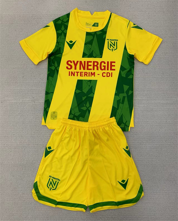 2024-2025 FC Nantes Home Yellow&Green Soccer Uniform-AY