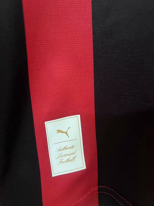125th Anniversary AC Milan Red&Black LS Thailand Soccer Jersey AAA-2044
