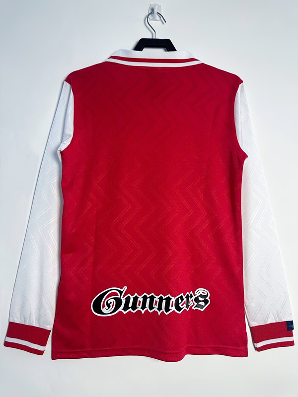 Retro Version 96-97 Arsenal Home Red LS Thailand Soccer Jersey AAA-811
