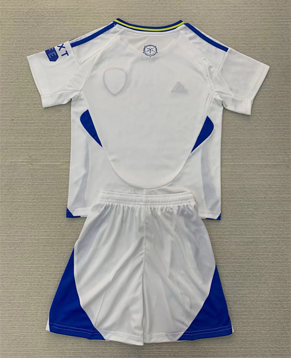 2024-2025 Leeds United Home White Soccer Uniform-AY