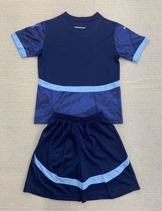 2024-2025 Paraguay Away Blue Soccer Uniform-AY