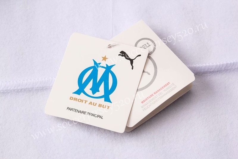 2019-2020 Olympique Marseille White Thailand Soccer Jacket Uniform With Hat-815