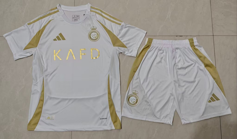 (S-4XL) 2024-2025 Al-Nassr FC 2nd Away White Soccer Unifrom-718