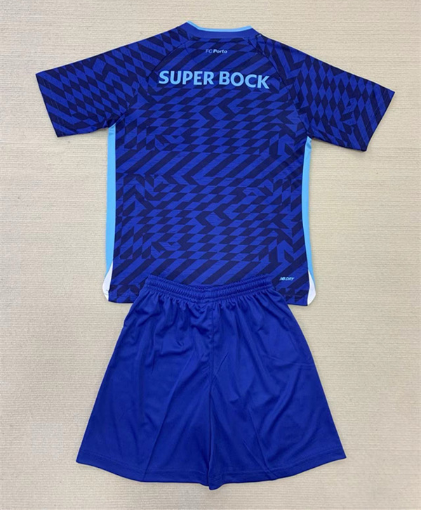 2024-2025 Porto 2nd Away Blue Soccer Uniform-AY