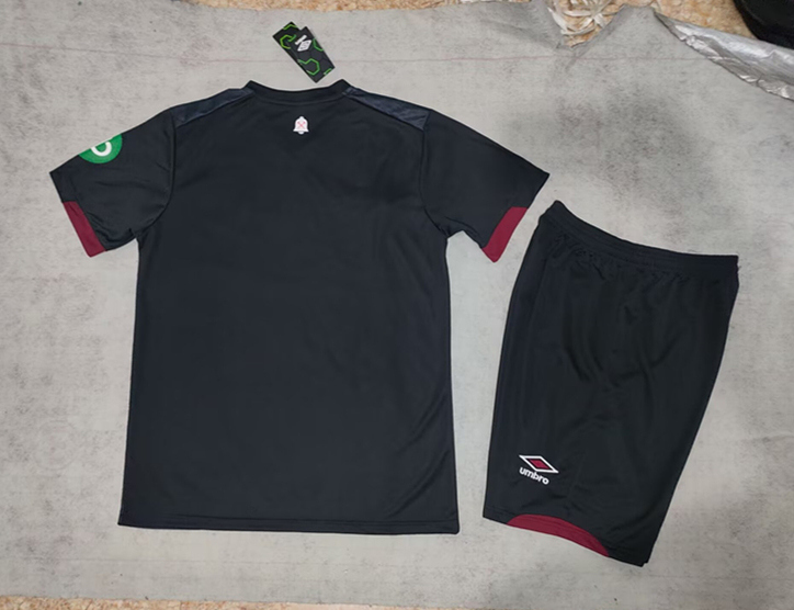 (S-4XL) 2024-2025 West Ham United Away Black Soccer Unifrom-718