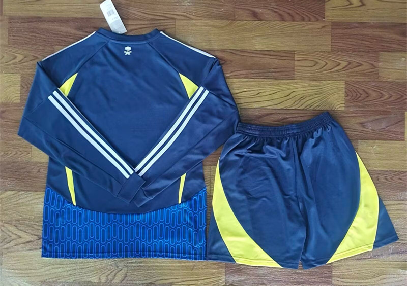 2024-2025 Al-Nassr FC Away Royal Blue LS Soccer Unifrom-709