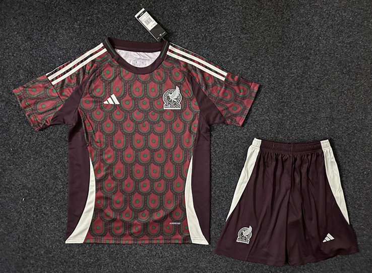 2024-2025 Mexico Home Red Soccer Uniform-GB