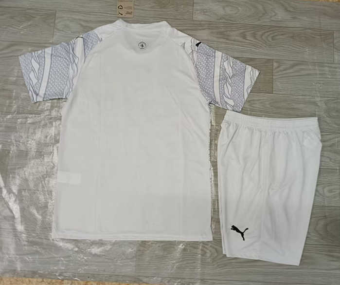 (White Shorts) 2024-2025 Special Version Manchester City White Soccer Uniform-718