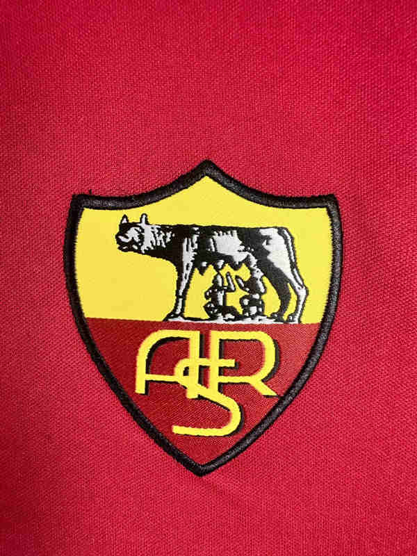 Retro Version 98-99 Roma Home Red LS Thailand Soccer Jersey AAA-811