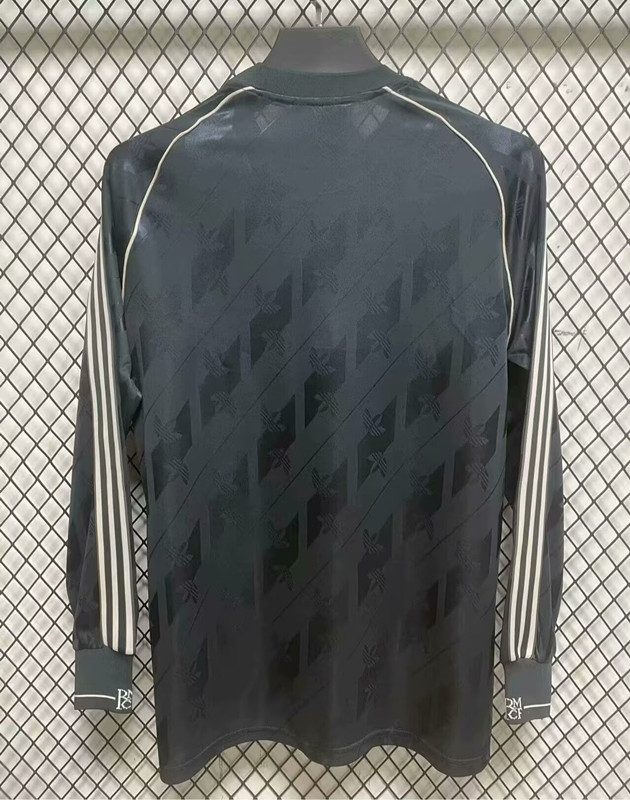 （S-4XL）Retro Version Real Madrid Black LS Thailand Soccer Jersey AAA-2044
