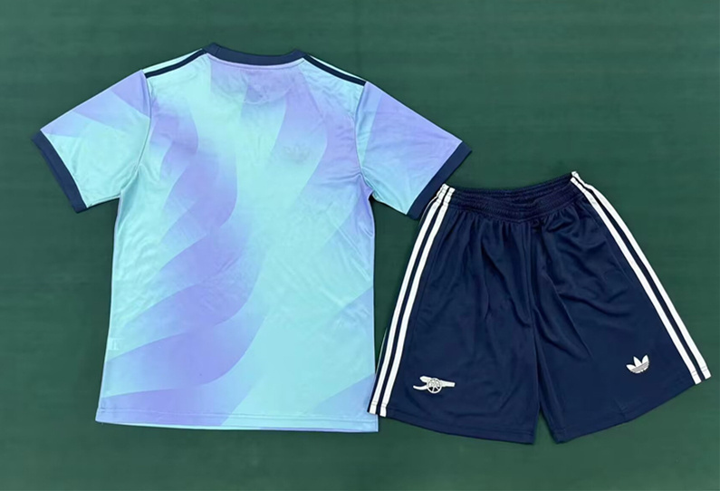 2024-2025 Arsenal 2nd Away Blue&Purple Soccer Uniform-6748