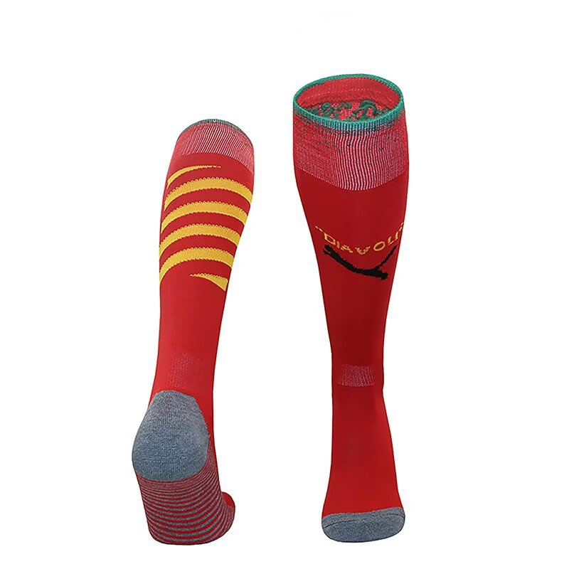 2024-2025 AC Milan Goalkeeper Red Kids/Youth Soccer Socks-4539