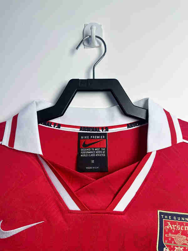 Retro Version 96-97 Arsenal Home Red LS Thailand Soccer Jersey AAA-811