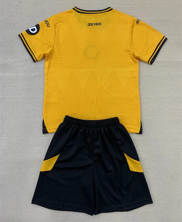 2024-2025 Wolverhampton Wanderers Home Yellow Soccer Uniform-AY