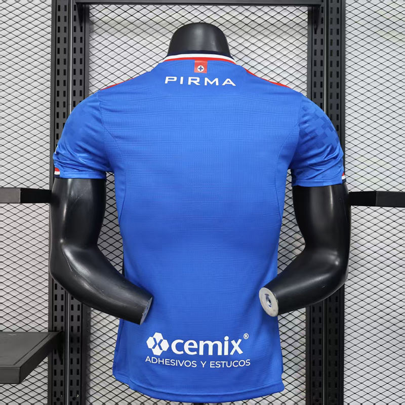 Player Version 2025-2026 Cruz Azul Home Blue Thailand Soccer Jersey AAA-888