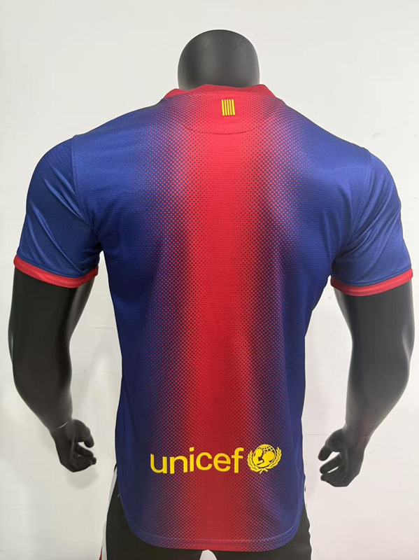 Retro Player Version 2012-2013 Barcelona Home Blue&Red Thailand Soccer Jersey AAA-0871