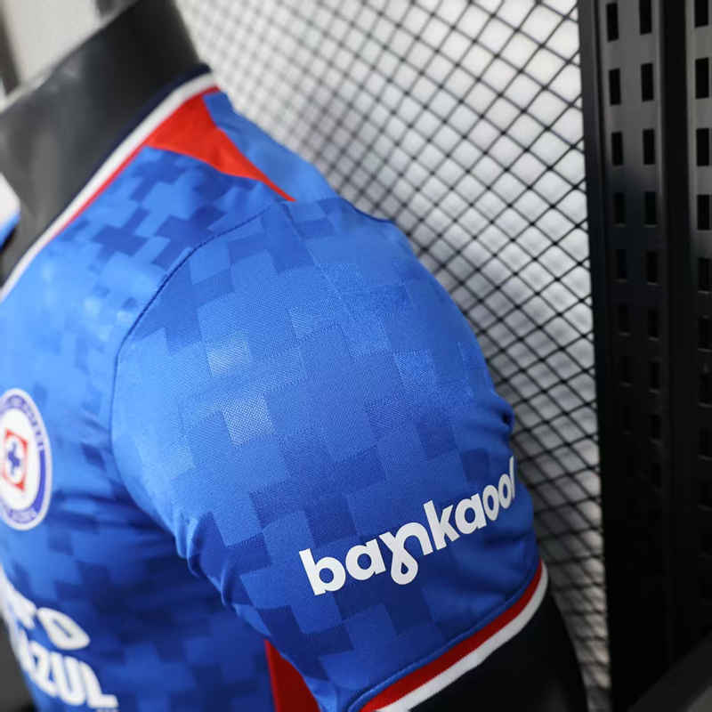 Player Version 2025-2026 Cruz Azul Home Blue Thailand Soccer Jersey AAA-888