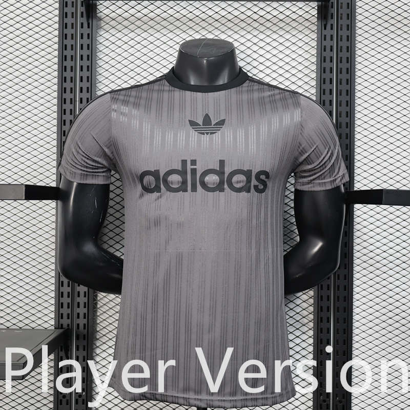 Player Version Casual Jacquard Adidas Grey T-shirt-888