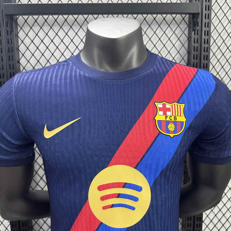 Player Version 2025-2026 Barcelona Blue Soccer Jersey AAA-3596