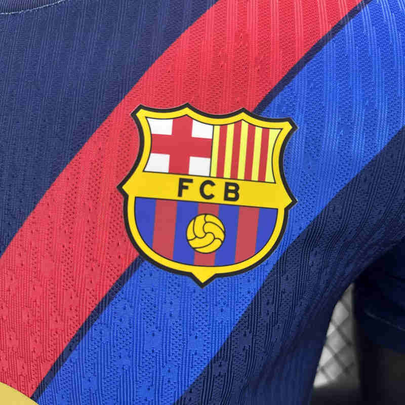 Player Version 2025-2026 Barcelona Blue Soccer Jersey AAA-3596