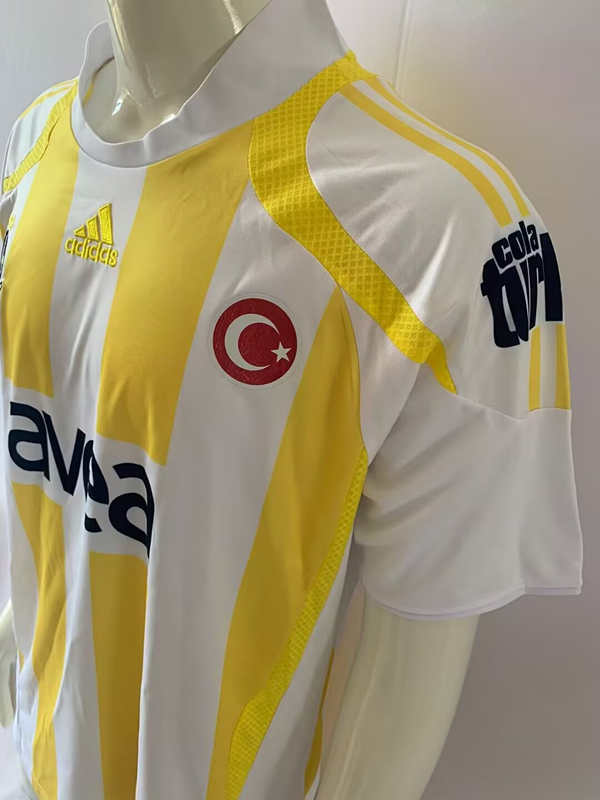Retro version 07-08 Season Fenerbahçe Away Yellow&White Thailand Soccer Jersey AAA-503