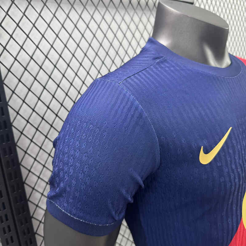 Player Version 2025-2026 Barcelona Blue Soccer Jersey AAA-3596