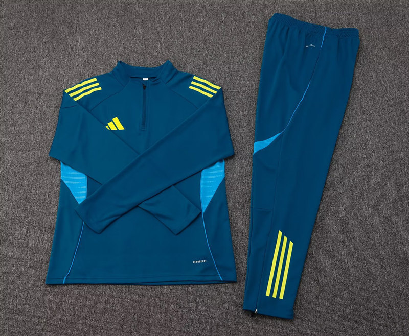 2506 Adidas Dark Blue Thailand Soccer Tracksuit-411