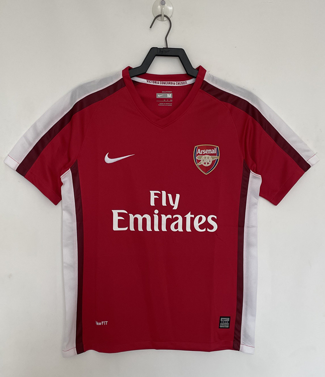 Retro Version 08-10 Arsenal Home Red Thailand Soccer Jersey AAA-811