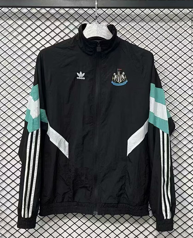 (S-3XL) 2025-2026 Newcastle United Black Thailand Soccer Trench Coat-GB