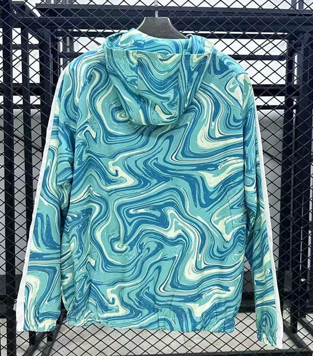 (S-3XL) 2025-2026 Atlético de Madrid Blue&Green Thailand Soccer Trench Coat-GB