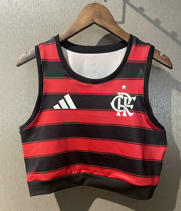 2025-2026 Flamengo Home Red&Black Women Thailand Soccer Yoga Vest Jersey AAA-7411