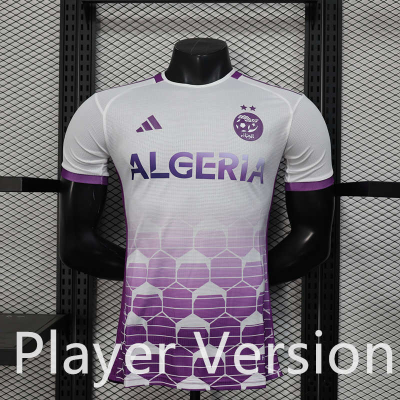Player Version 2025-2026 Algeria White&Purple Thailand Soccer Jersey AAA-888