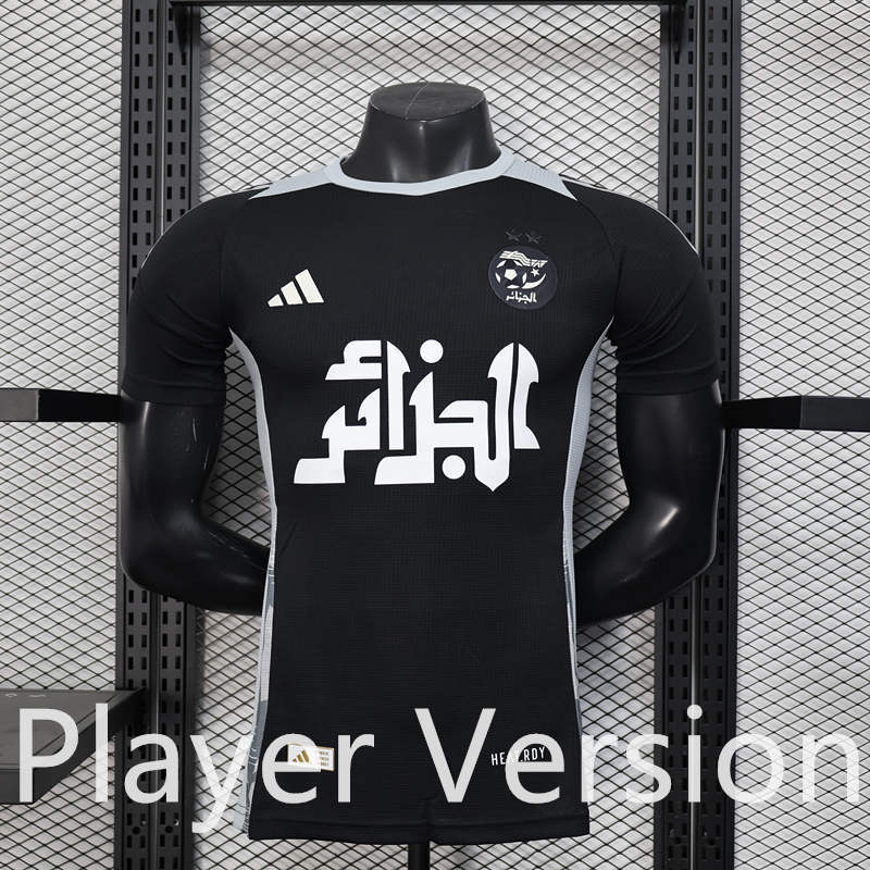 Player Version 2025-2026 Algeria Black Thailand Soccer Jersey AAA-888