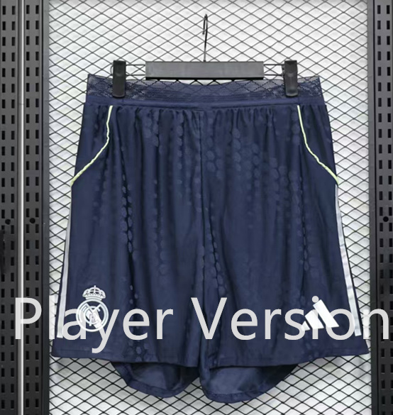 (S-3XL) Player Version 2025-2026 Real Madrid Away Royal Blue Thailand Soccer Shorts-888