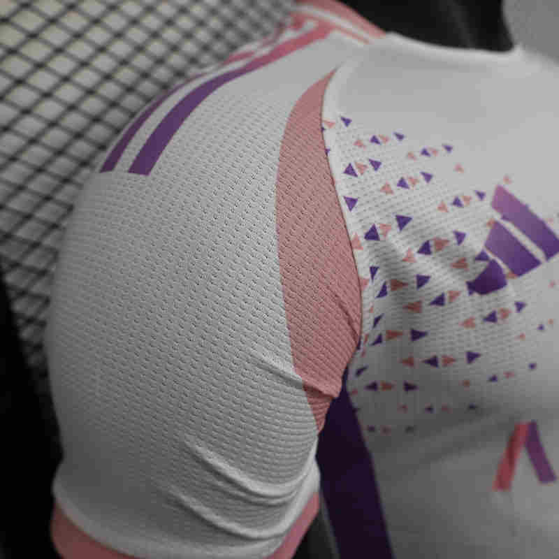 Player Version 2025-2026 Algeria White&Pink&Purple Thailand Soccer Jersey AAA-888